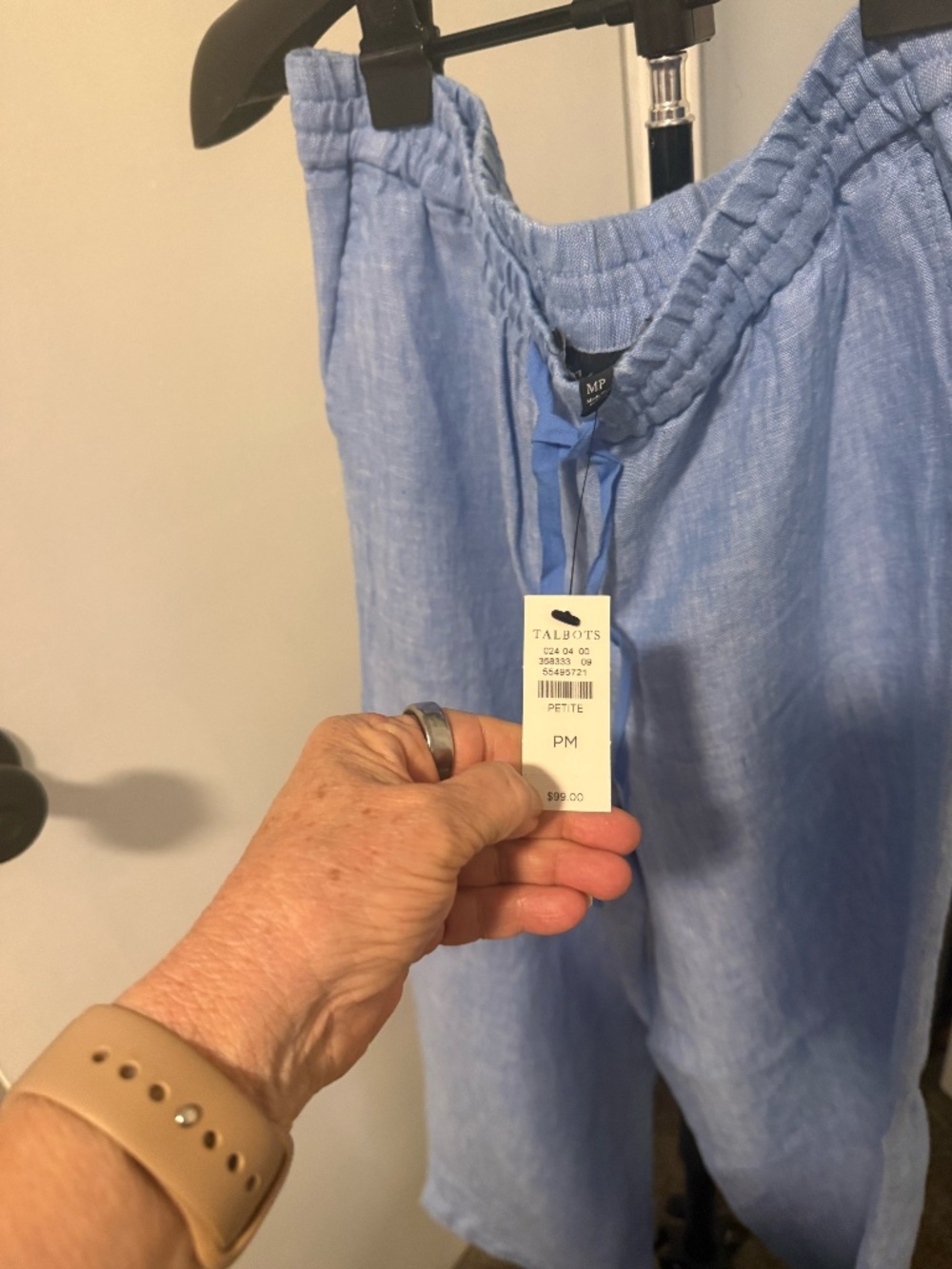 Talbots Linen Drawstring Pants - Picture 3 of 3